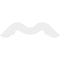 Ekena Millwork Pitch Midway Architectural Grade PVC Gable Pediment, 60"W x 30"H x 1"P (12/12) GPP060X030X100MID - alternate 2
